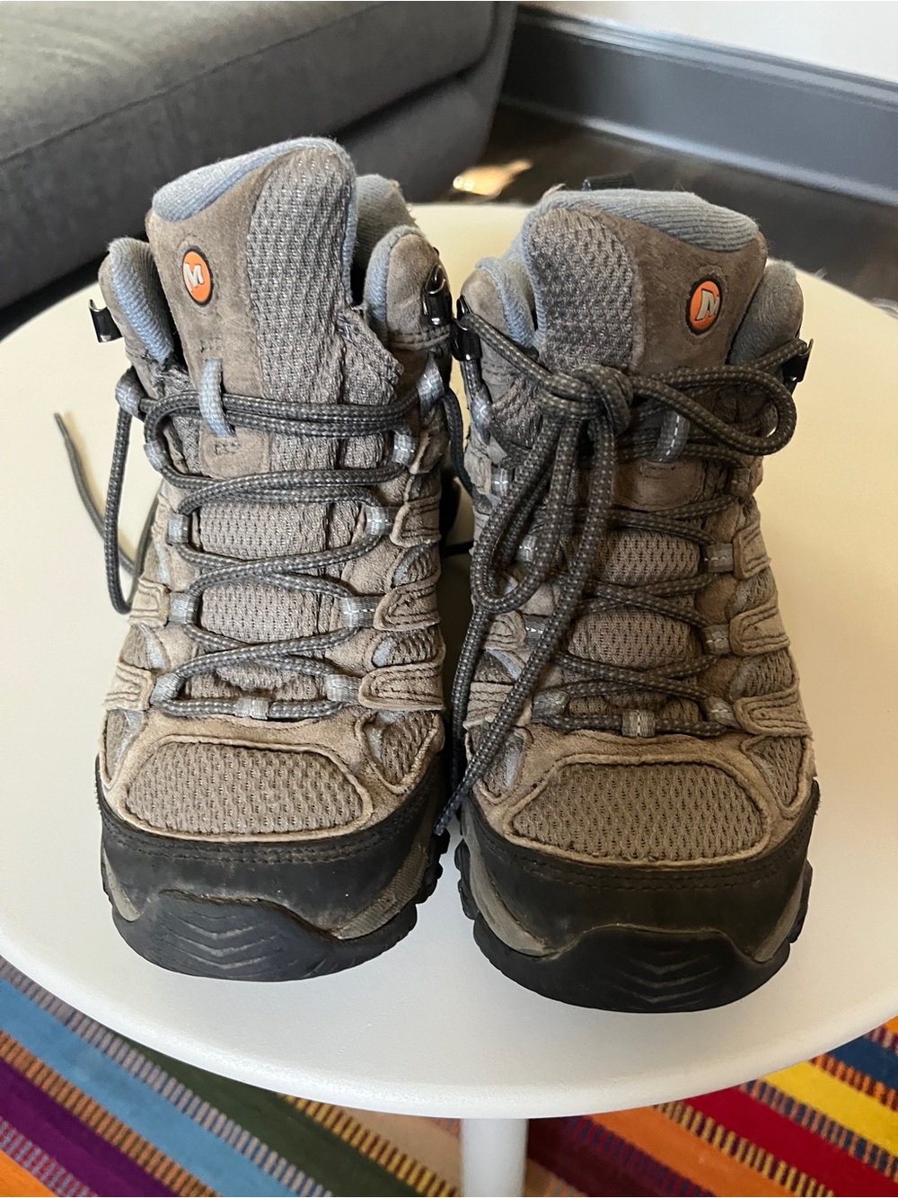 Women’s Gray Hiking Boots - Breathable Trail Shoes